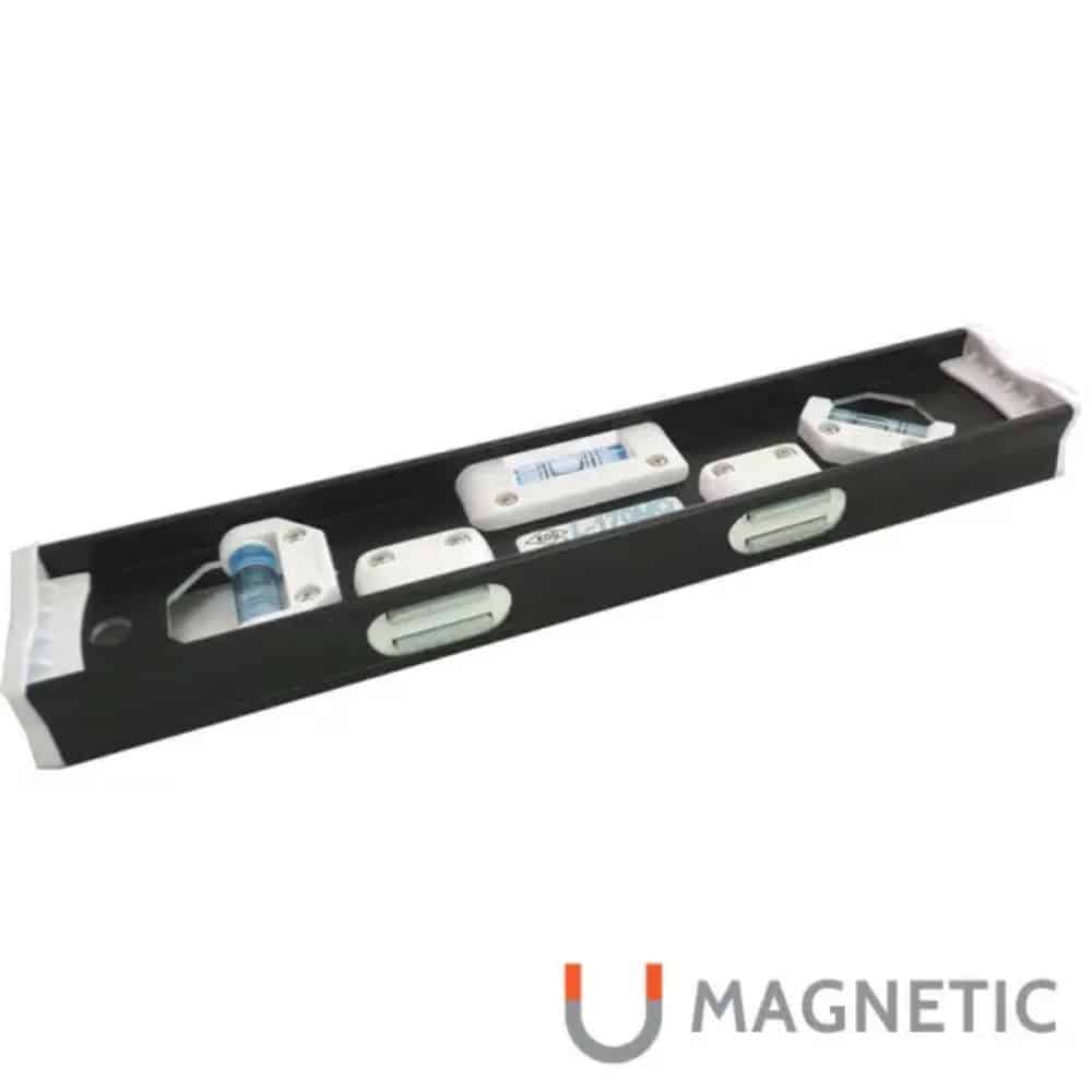 L-170MQ – Thước thủy nhôm từ tính hình chữ I có ống thủy 45°