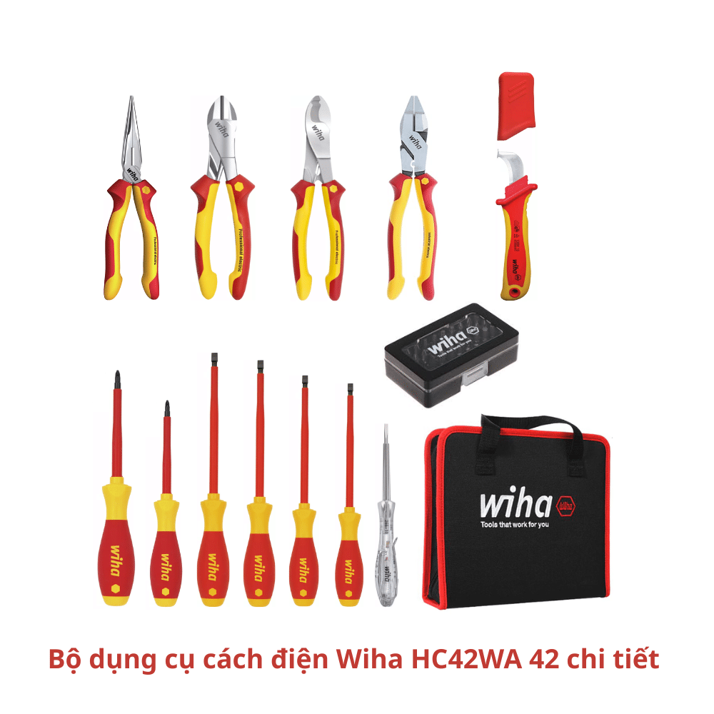 Bộ dụng cụ cách điện Wiha HC42WA – 42 chi tiết
